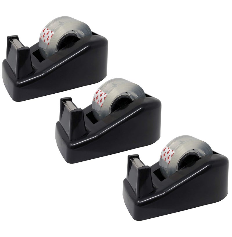 Clipco Premium Small Tape Dispenser with Tape Included (Pack of 3) - Image 1
